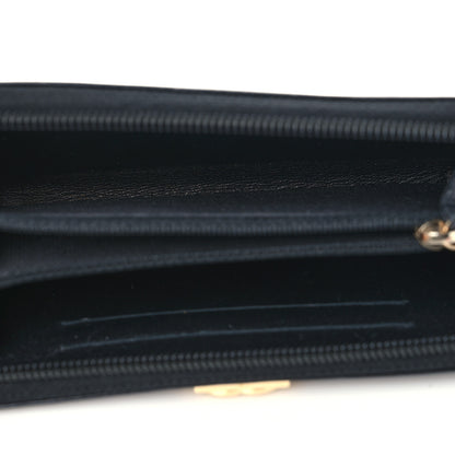 Chanel Patent Quilted Small Boy Zip Around Wallet Black 5 of 8