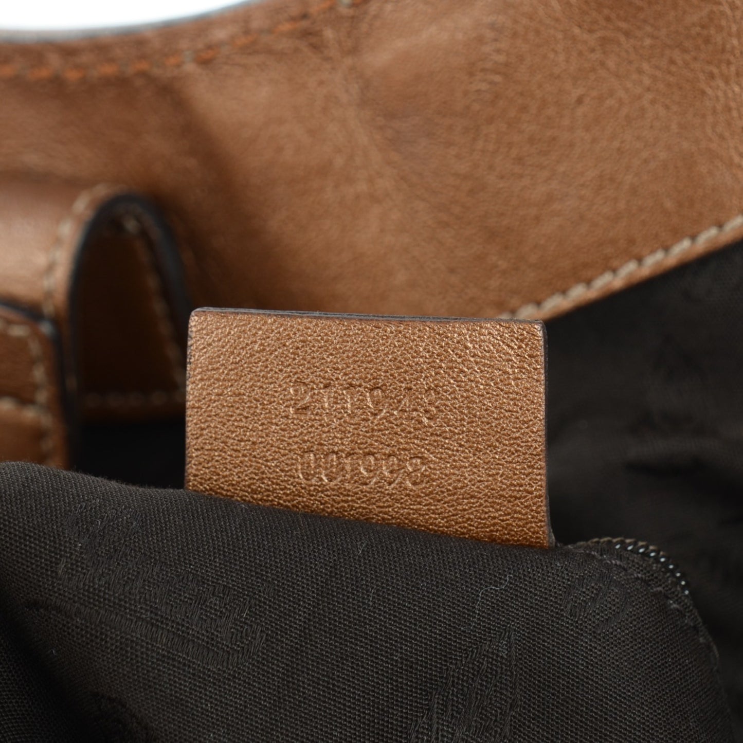 Guccissima Large Sukey Tote Bronze