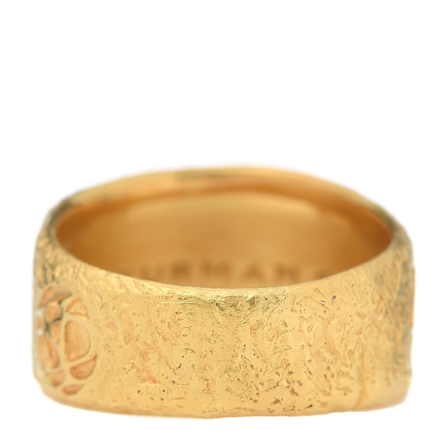 22K Yellow Gold 23.5mm Shipwreck Coin Ring 70 13