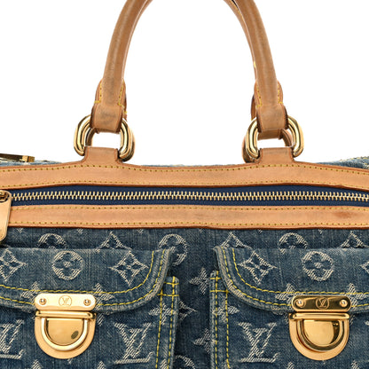 Louis Vuitton Monogram Denim Neo Speedy Blue 5 of 13