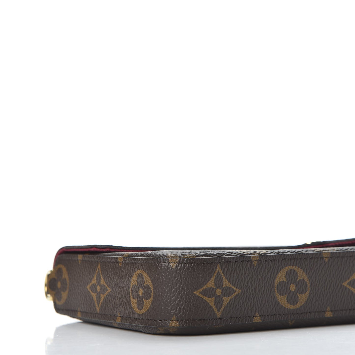 Monogram Pochette Felicie Chain Wallet Fuchsia