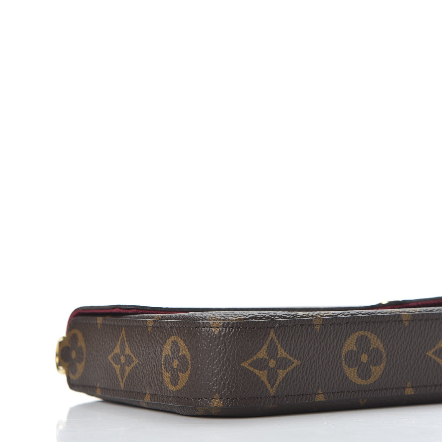 Louis Vuitton Monogram Pochette Felicie Chain Wallet Fuchsia 6 of 12