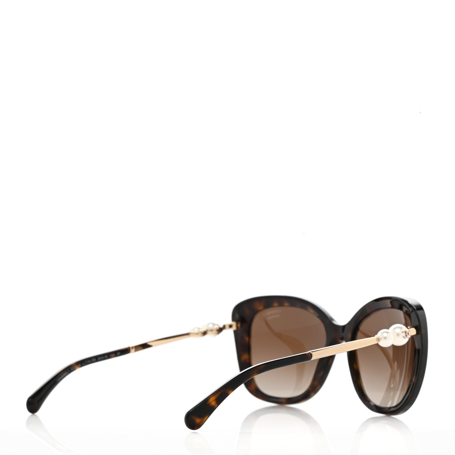 Chanel Square Winter Polarized Pearl Sunglasses 5339-H Tortoise 3 of 7