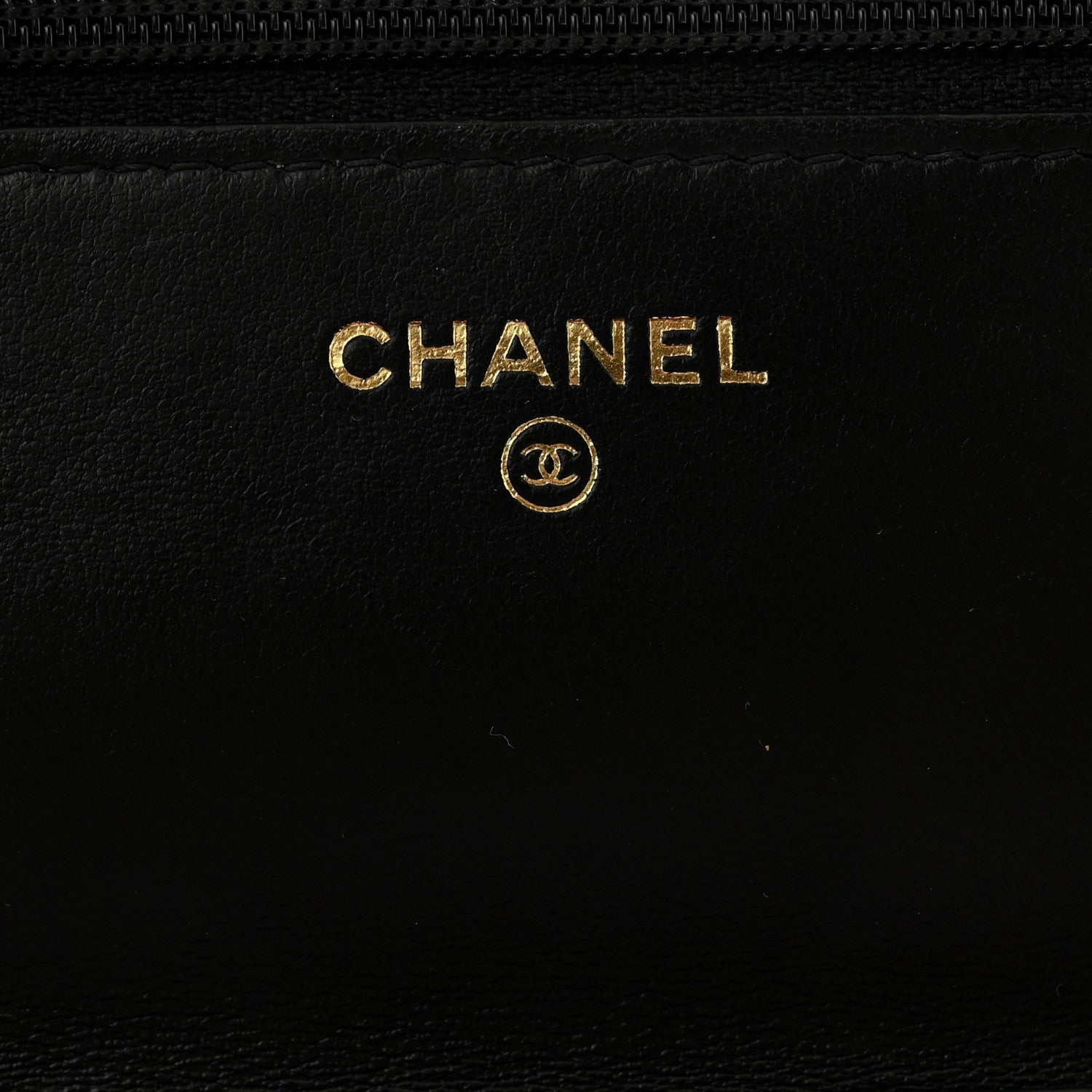 Chanel Lambskin Quilted Chain Around Wallet On Chain WOC Black 6 of 13