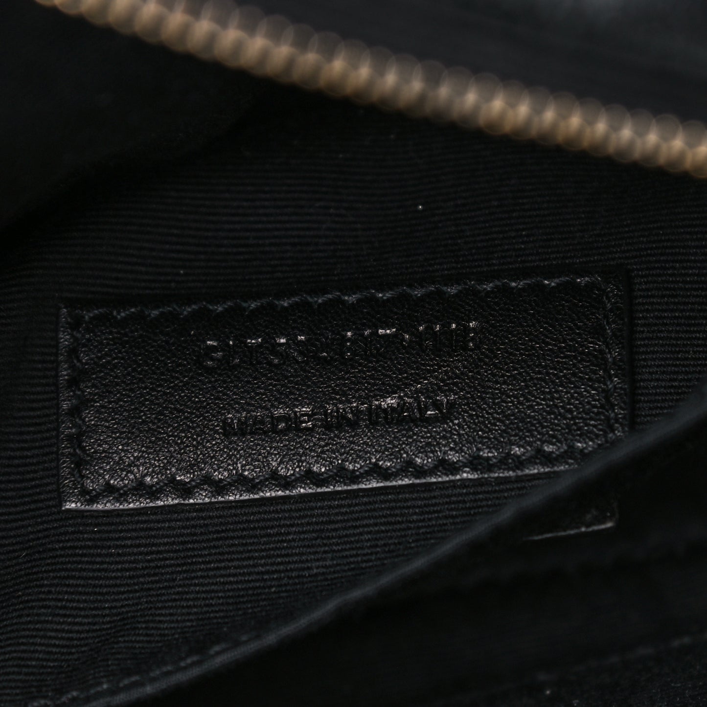 Calfskin Matelasse Monogram Lou Belt Bag Black