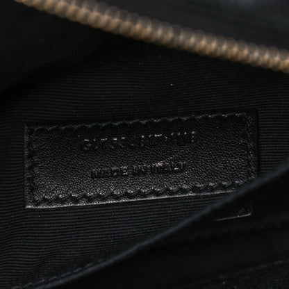 Saint Laurent Calfskin Matelasse Monogram Lou Belt Bag Black 9 of 9