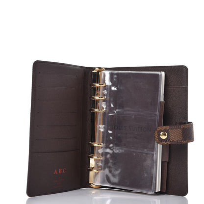 Louis Vuitton Damier Ebene Medium Ring Agenda Cover 5 of 7