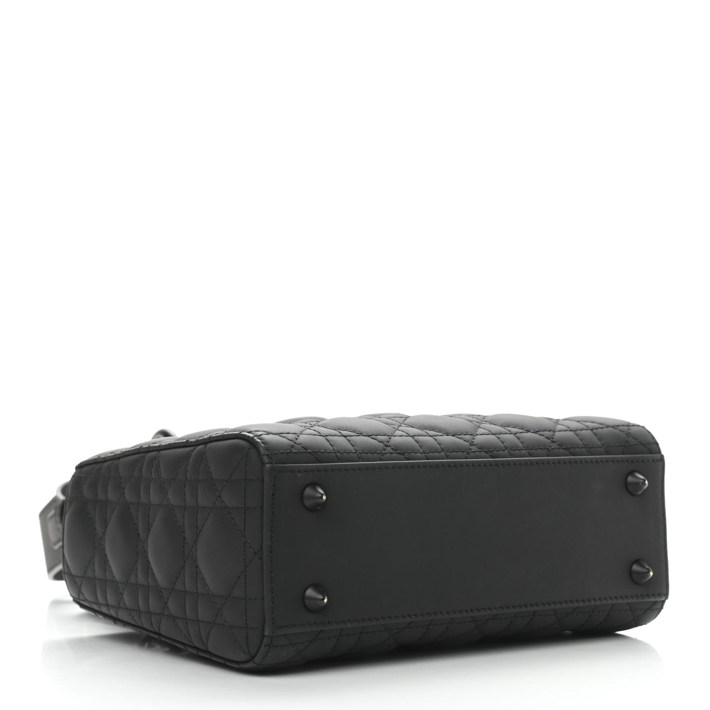Ultra Matte Calfskin Cannage Small My ABCDior Lady Dior Black