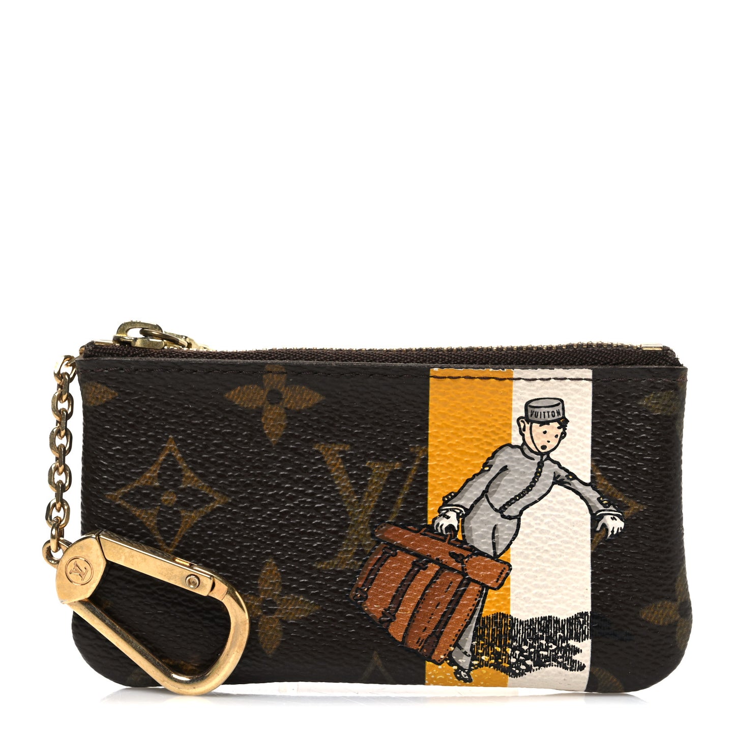 Monogram Groom Key Pouch