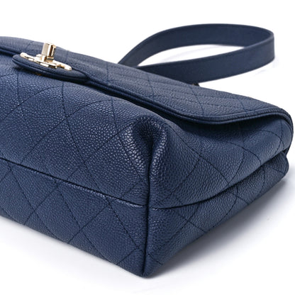 Chanel Caviar Quilted City Walk Flap Navy Blue 12 of 12