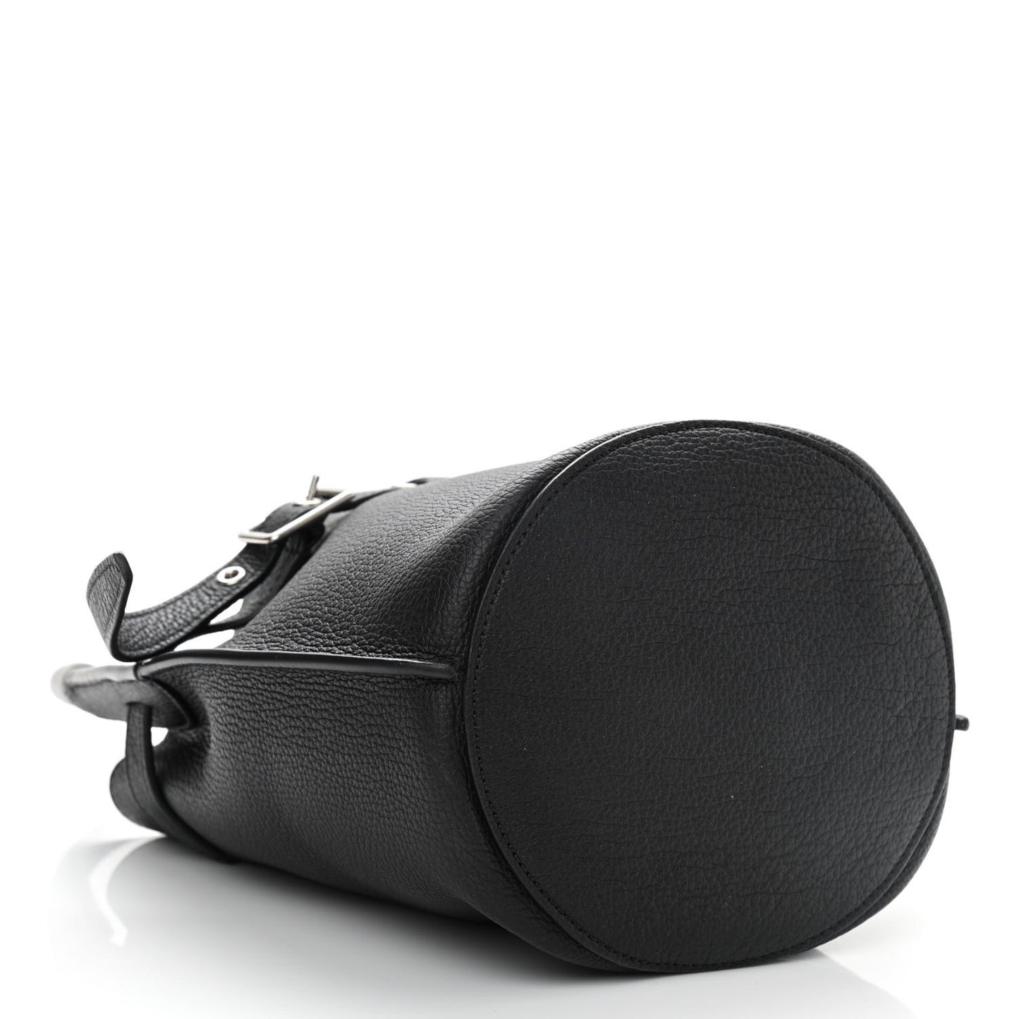 Supple Grained Calfskin Nano Big Bag Bucket Black