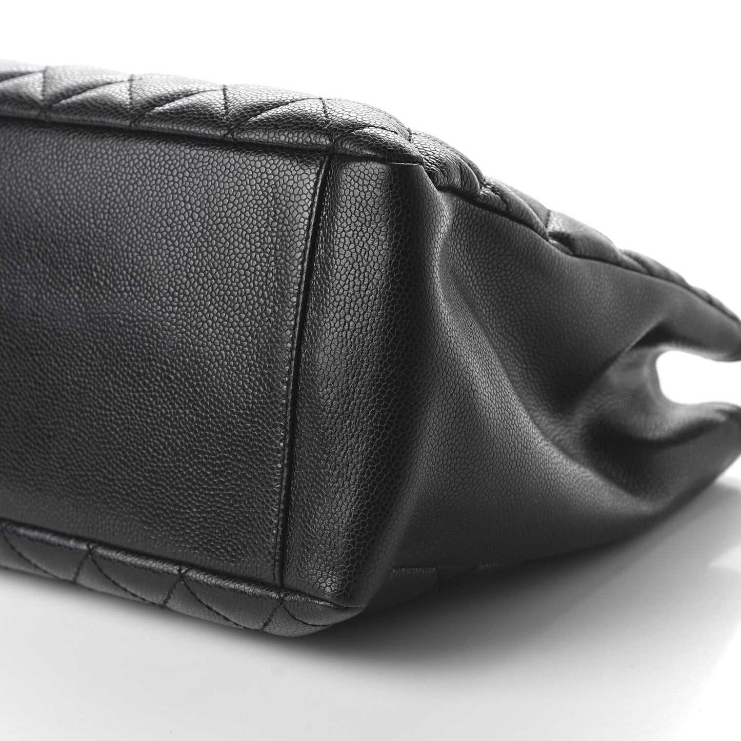 Caviar Quilted Grand Shopping Tote GST Black