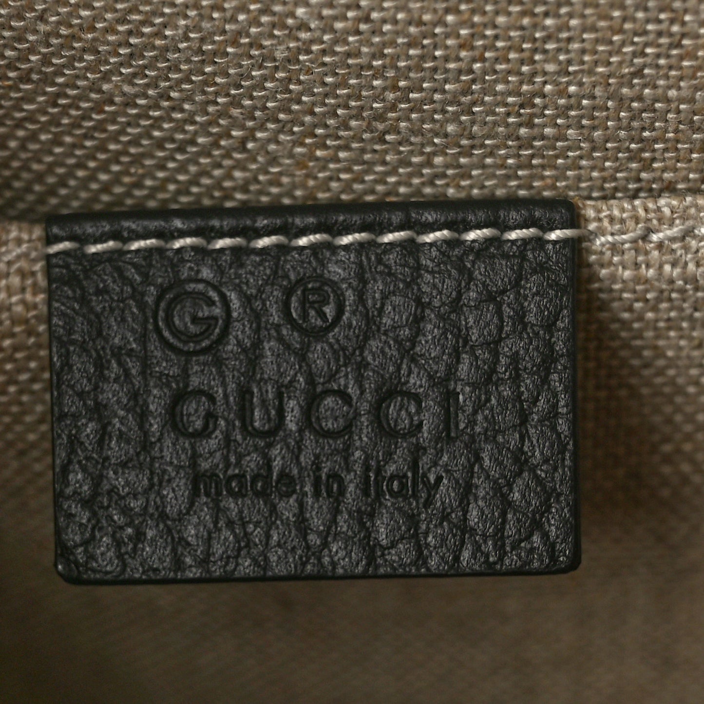 Dollar Calfskin Small Interlocking G Shoulder Bag Black
