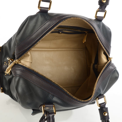 Louis Vuitton Lambskin Sac Louis Blue 5 of 7