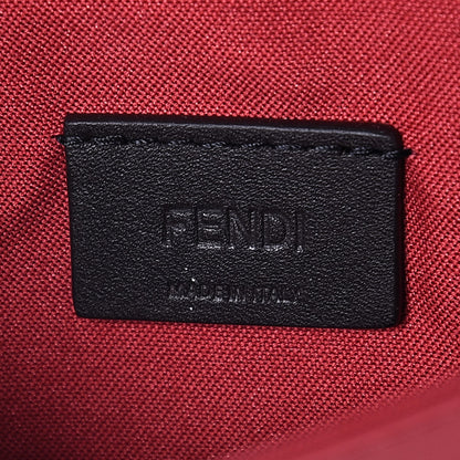 Fendi Vitello Century Eyebrow Monster Eyes Embossed Tube Wallet on Chain Fragola 6 of 7