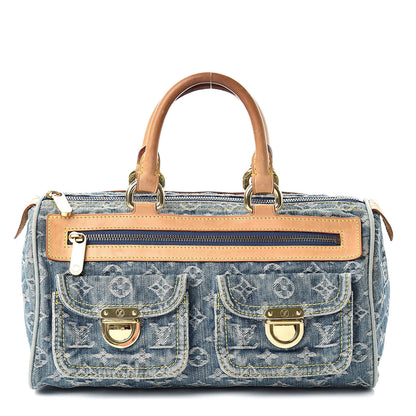 Louis Vuitton Monogram Denim Neo Speedy Blue 1 of 13