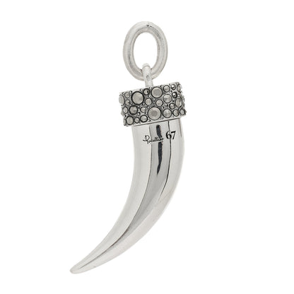 Pomellato Sterling Silver Marcasite Horn Pendant 3 of 3
