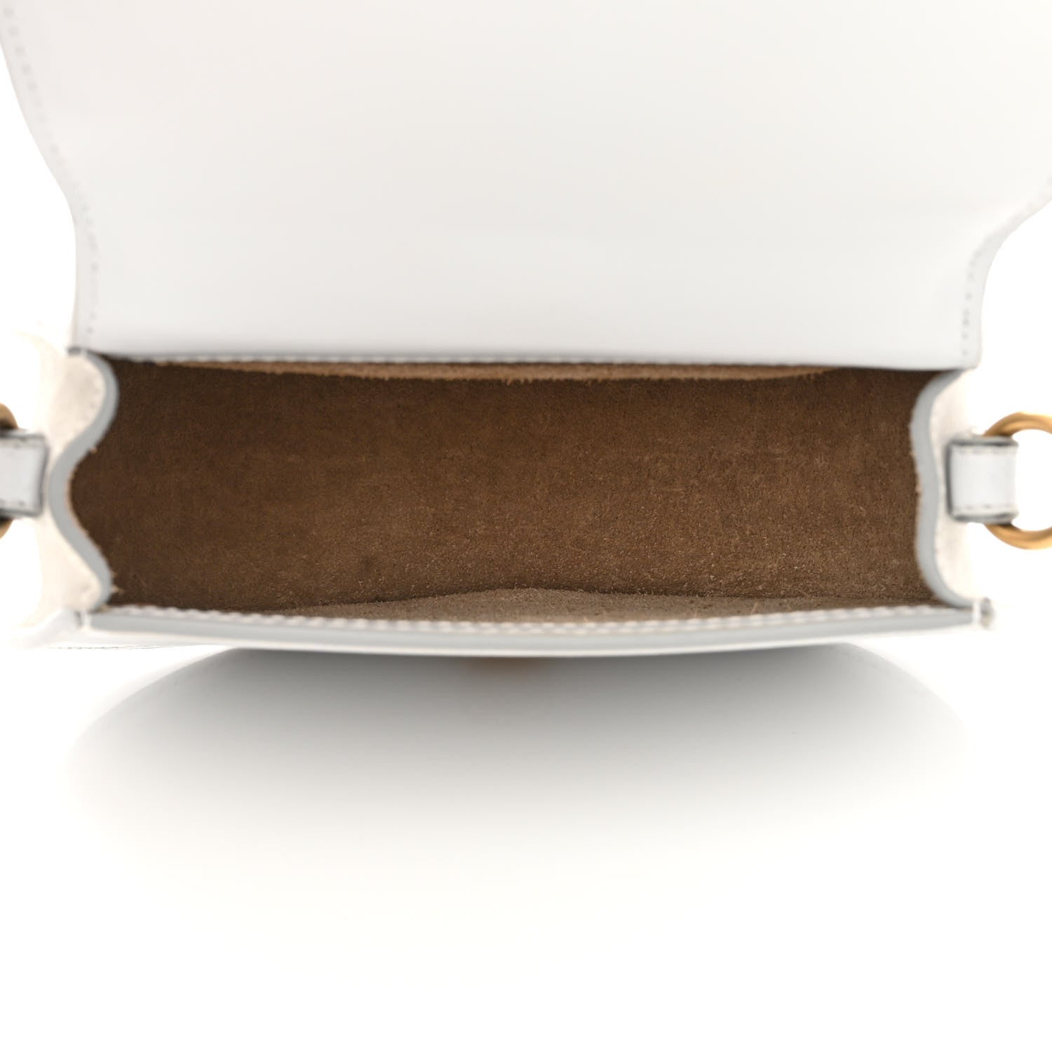 Chloe Calfskin Suede Lizard Embossed Small Nile Bracelet Bag Light Cloud 5 of 11
