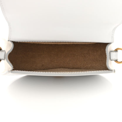 Chloe Calfskin Suede Lizard Embossed Small Nile Bracelet Bag Light Cloud 5 of 11