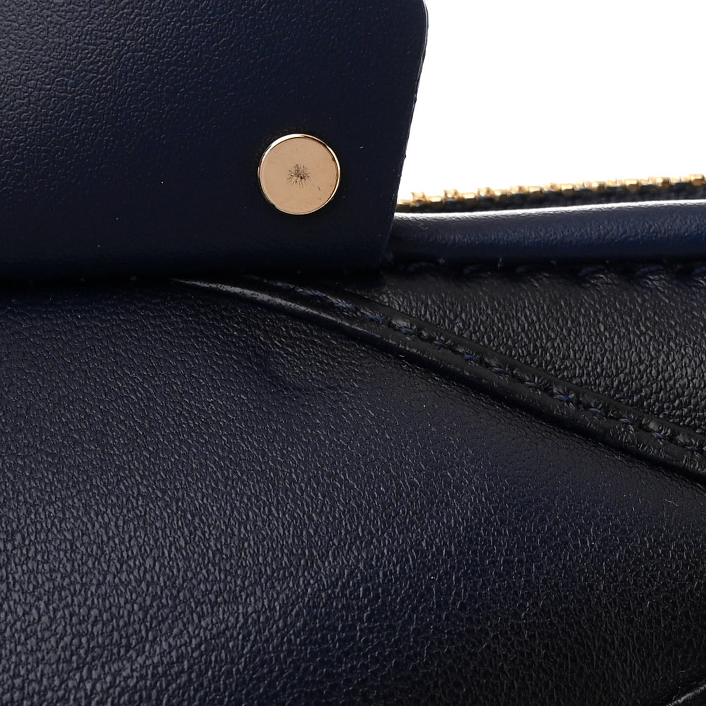Lambskin Malletage Alma GM Navy Blue