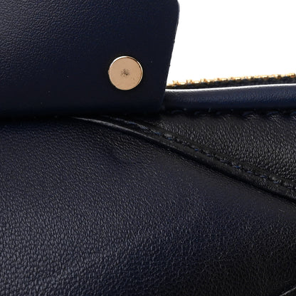 Louis Vuitton Lambskin Malletage Alma GM Navy Blue 10 of 10