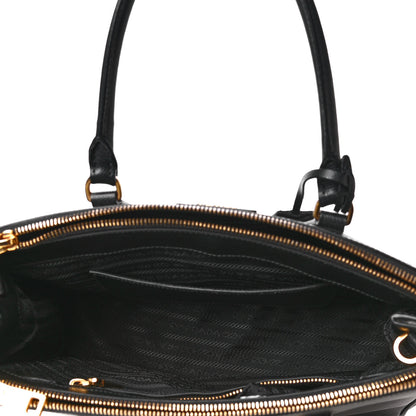 Prada Saffiano Small Galleria Double Zip Tote Black 4 of 4