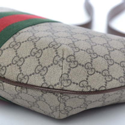 Gucci GG Supreme Monogram Web Small Ophidia Half Moon Hobo Brown 9 of 13