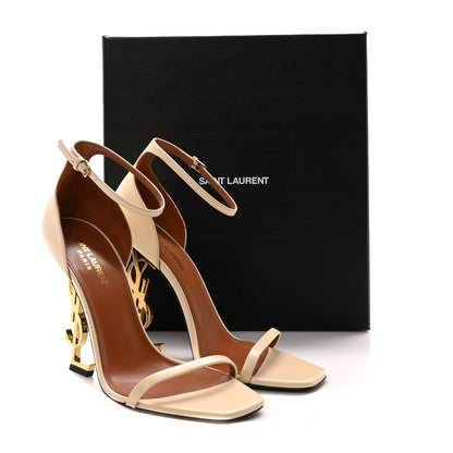 Saint Laurent Calfskin 110 Opyum Sandals 39 Real Beige 9 of 9