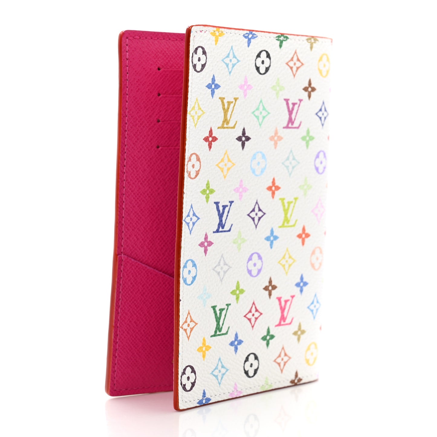 LV X TM Monogram Multicolor Passport Cover White