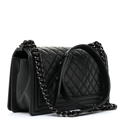 Chanel Caviar Quilted Medium Boy Flap So Black 3 of 13