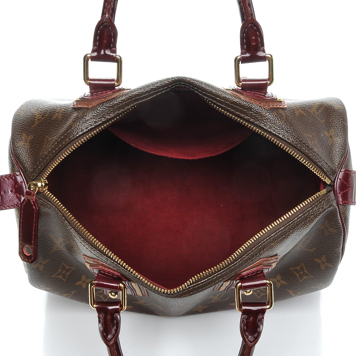 Louis Vuitton Monogram Mirage Speedy 30 Bordeaux 5 of 8