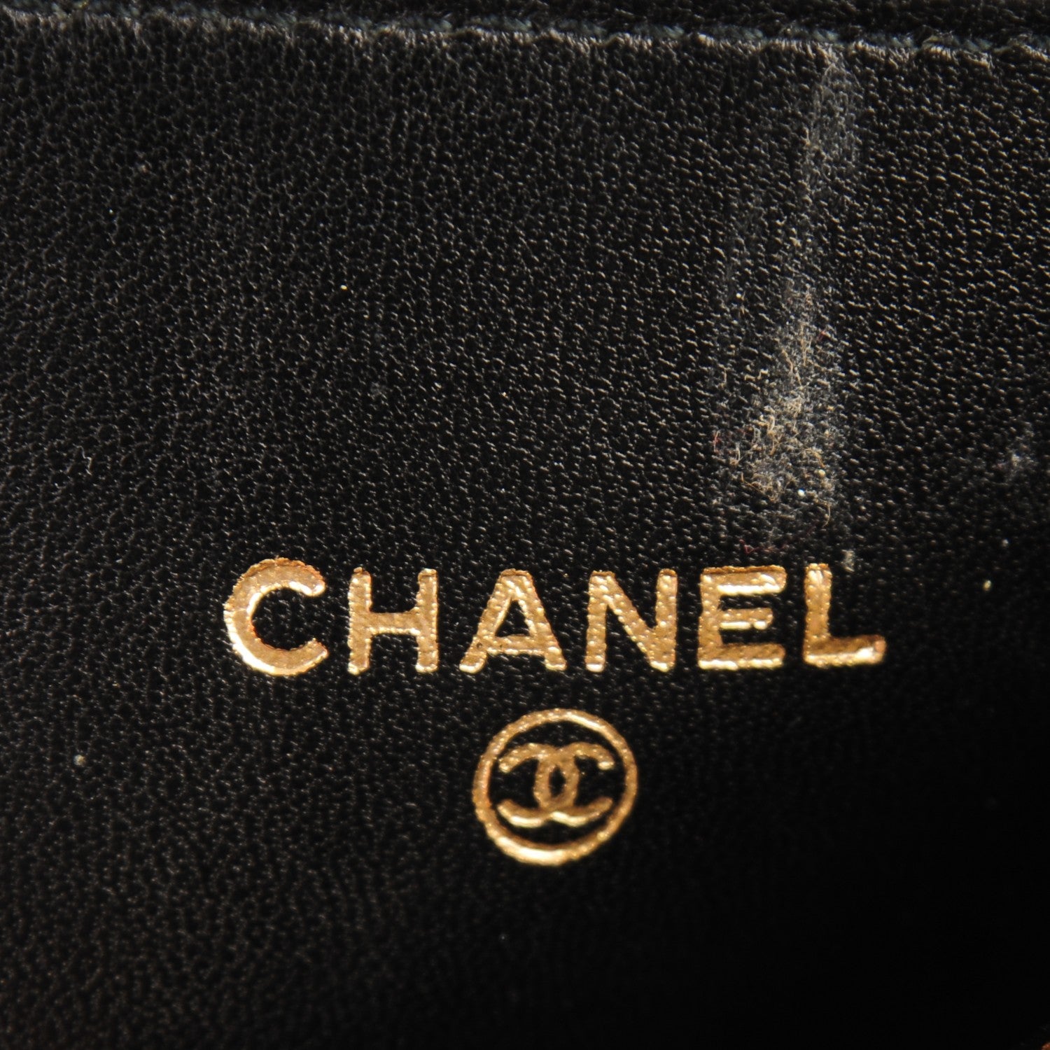 Chanel Lambskin Chocolate Bar Quilted Card Holder Wallet Black 6 of 8