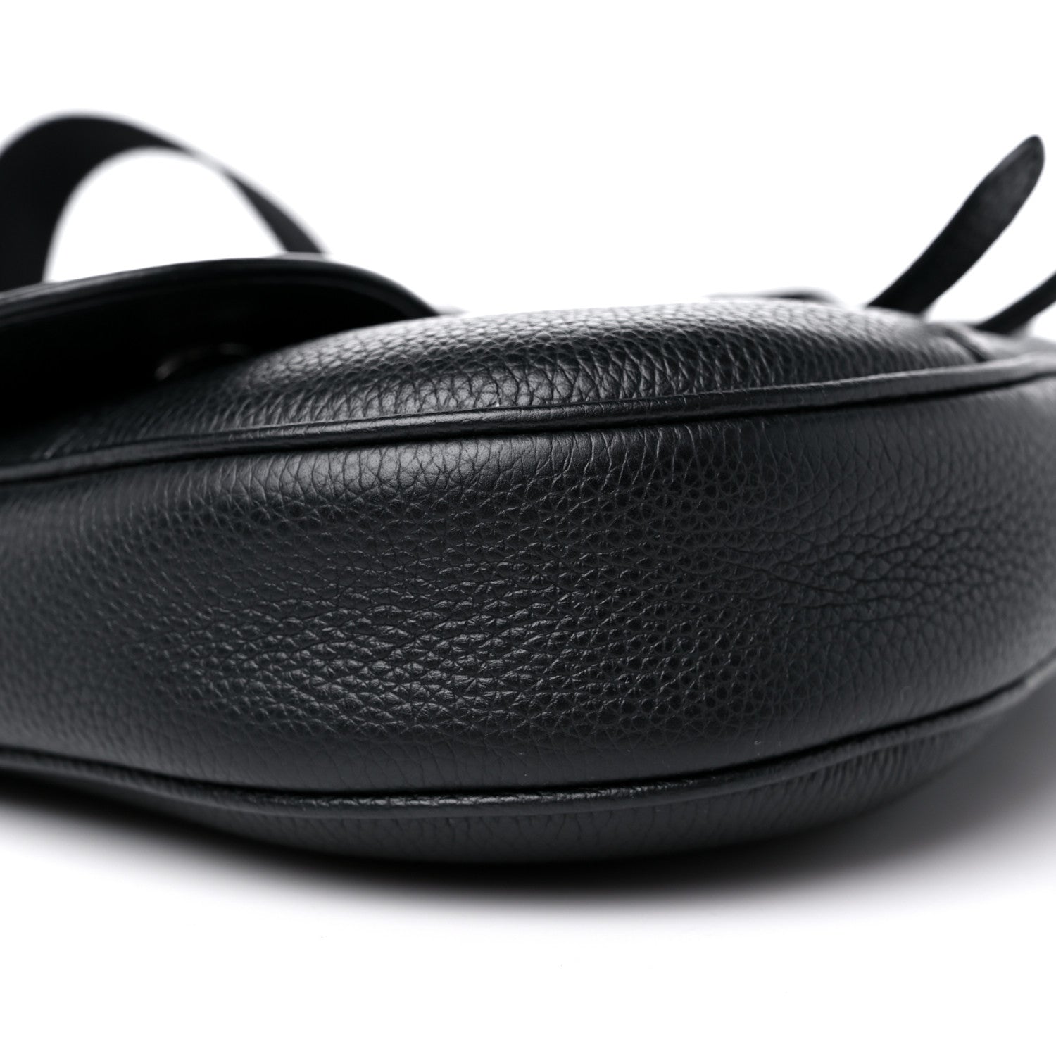 Christian Dior X SHAWN STUSSY Grained Calfskin Saddle Bag Black 8 of 12