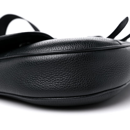 Christian Dior X SHAWN STUSSY Grained Calfskin Saddle Bag Black 8 of 12