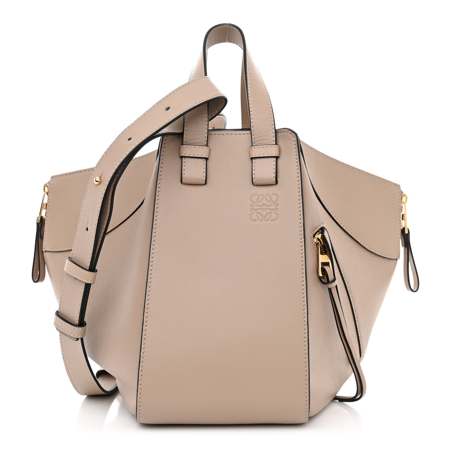 Calfskin Small Hammock Shoulder Bag Sand