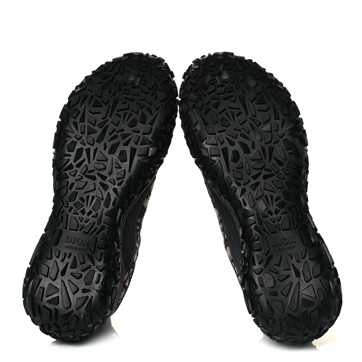 Christian Dior Jacquard Rubber Oblique Mens B28 Low Top Sneakers 44 Black Apricot 6 of 9