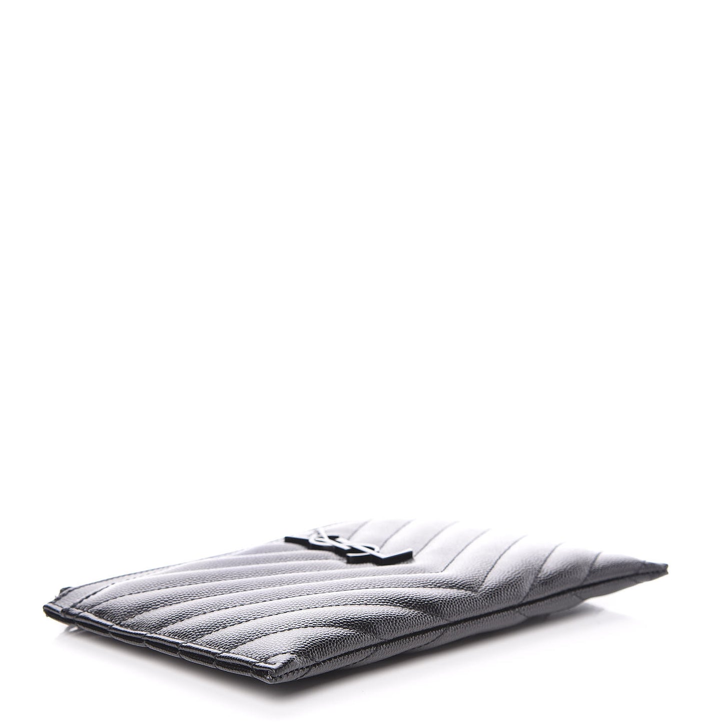 Grain De Poudre Chevron Monogram Bill Pouch Black