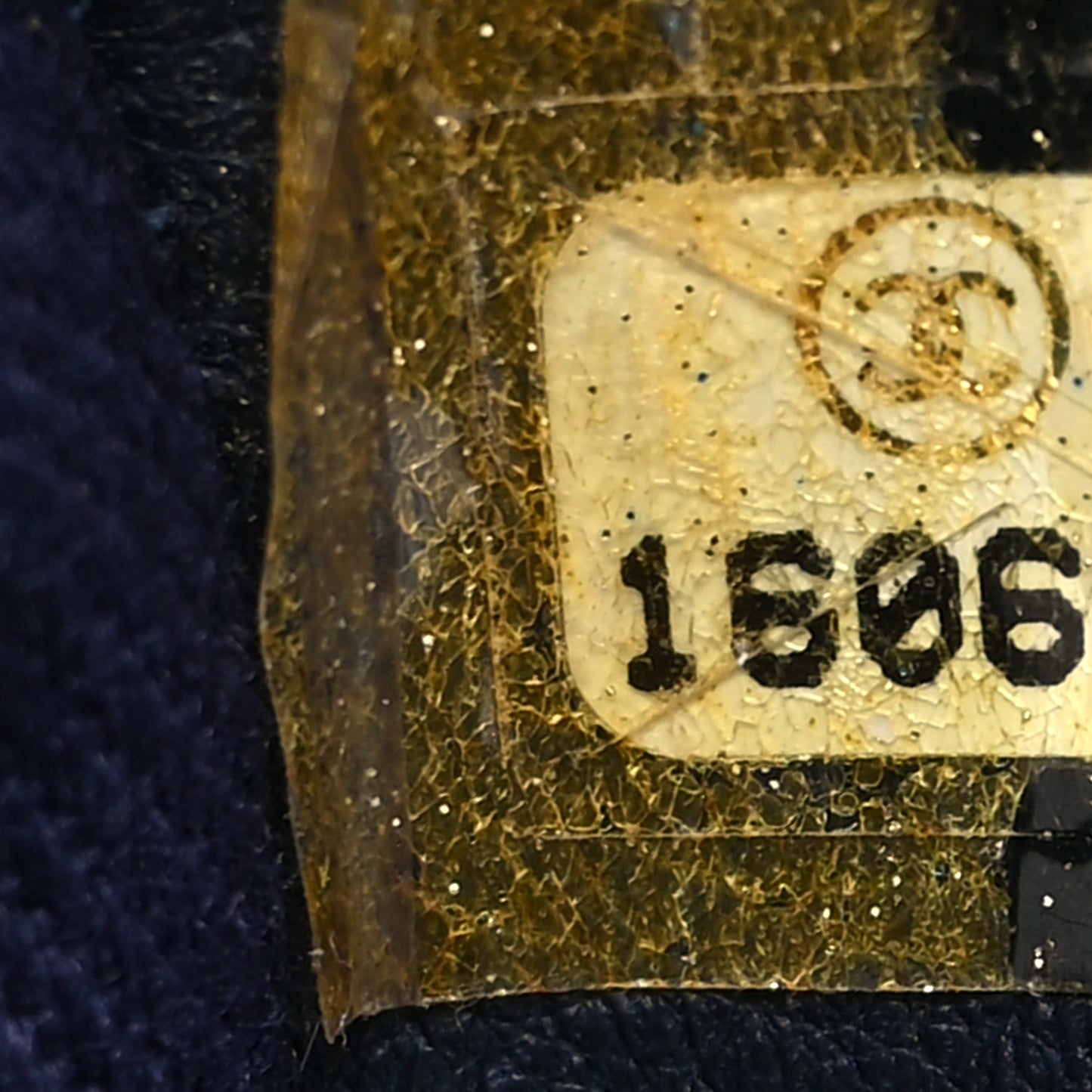 Denim Quilted Camellia Embroidered Medium Flap Blue