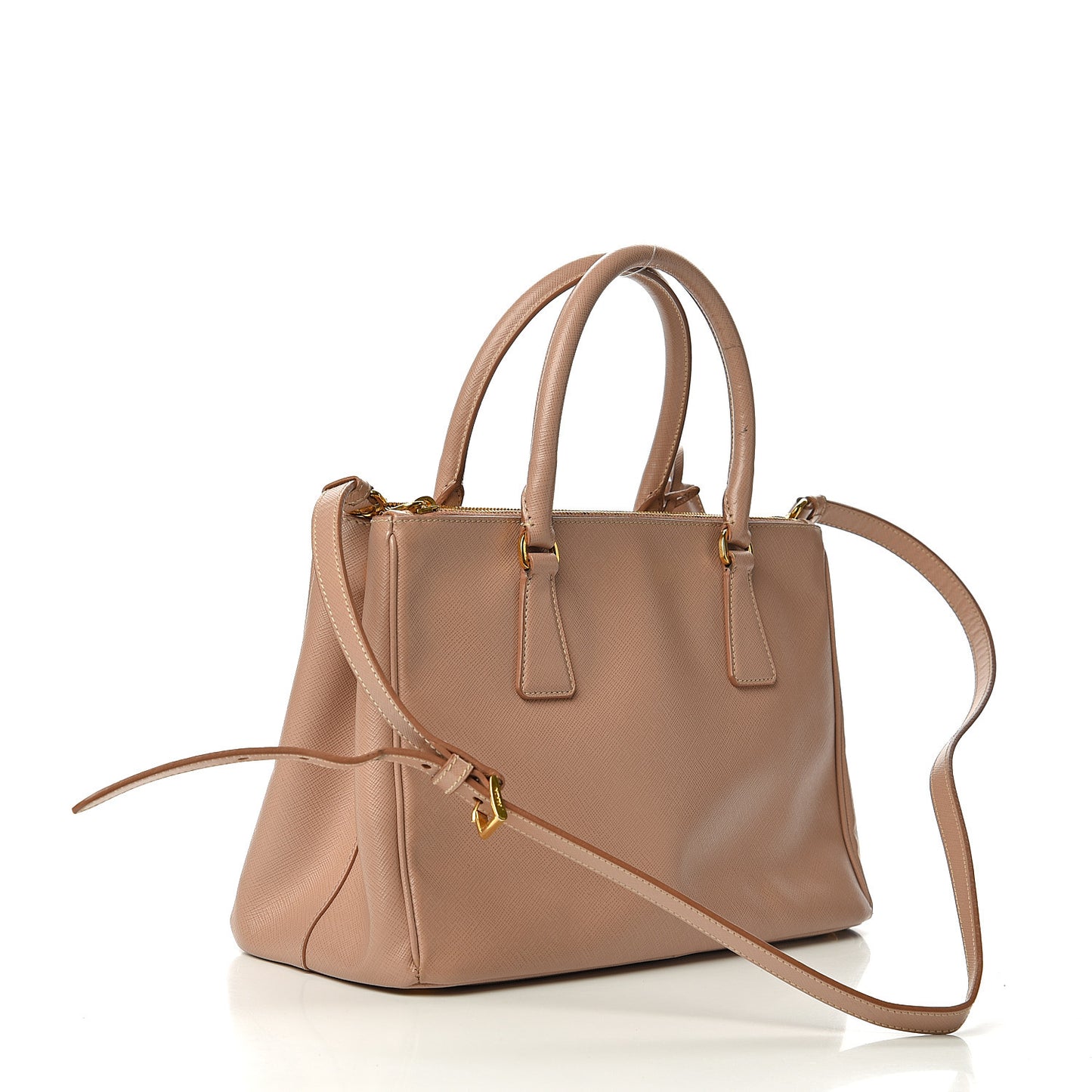 Saffiano Small Galleria Double Zip Tote Cammeo