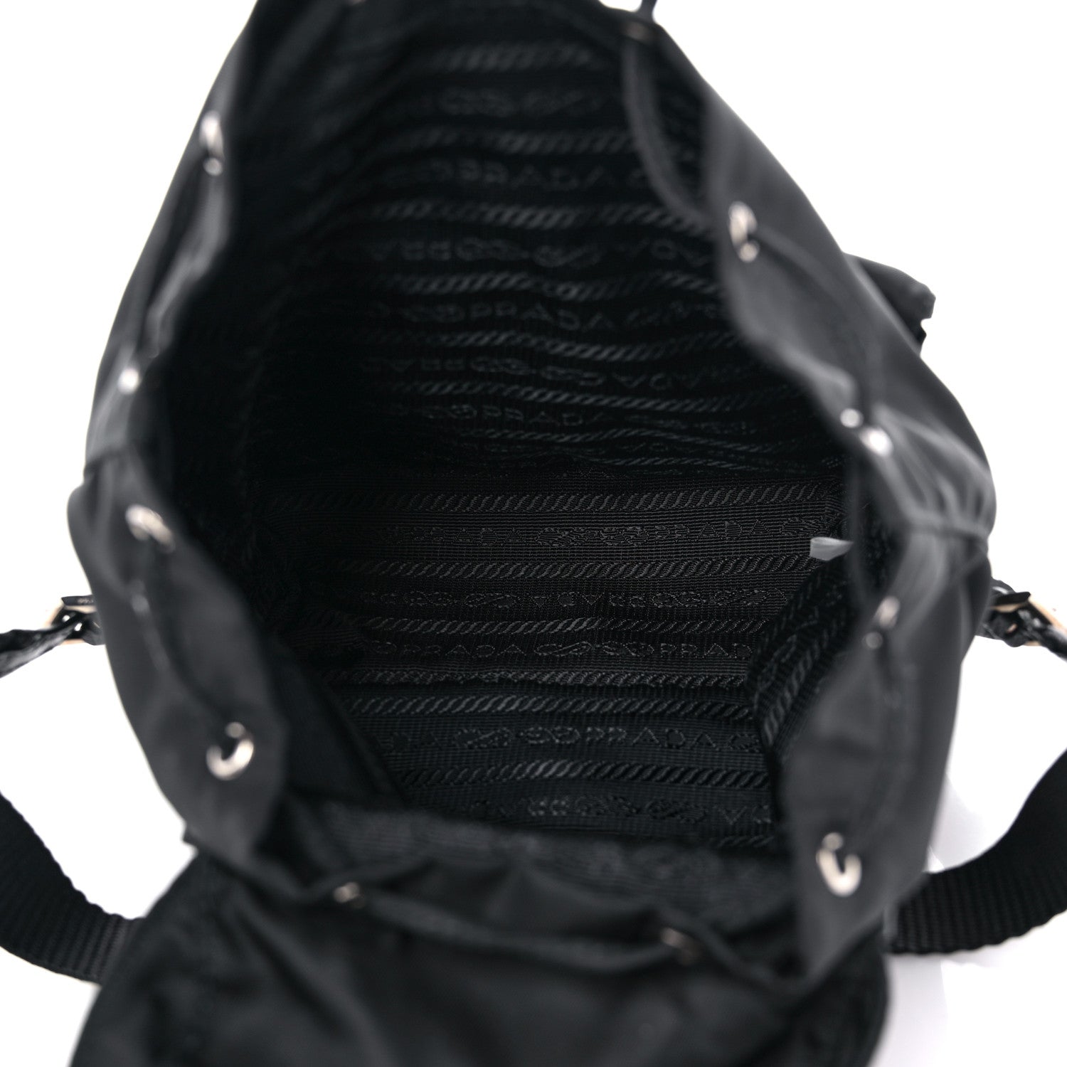 Prada Nylon Vela Mini Crossbody Backpack Black 5 of 9