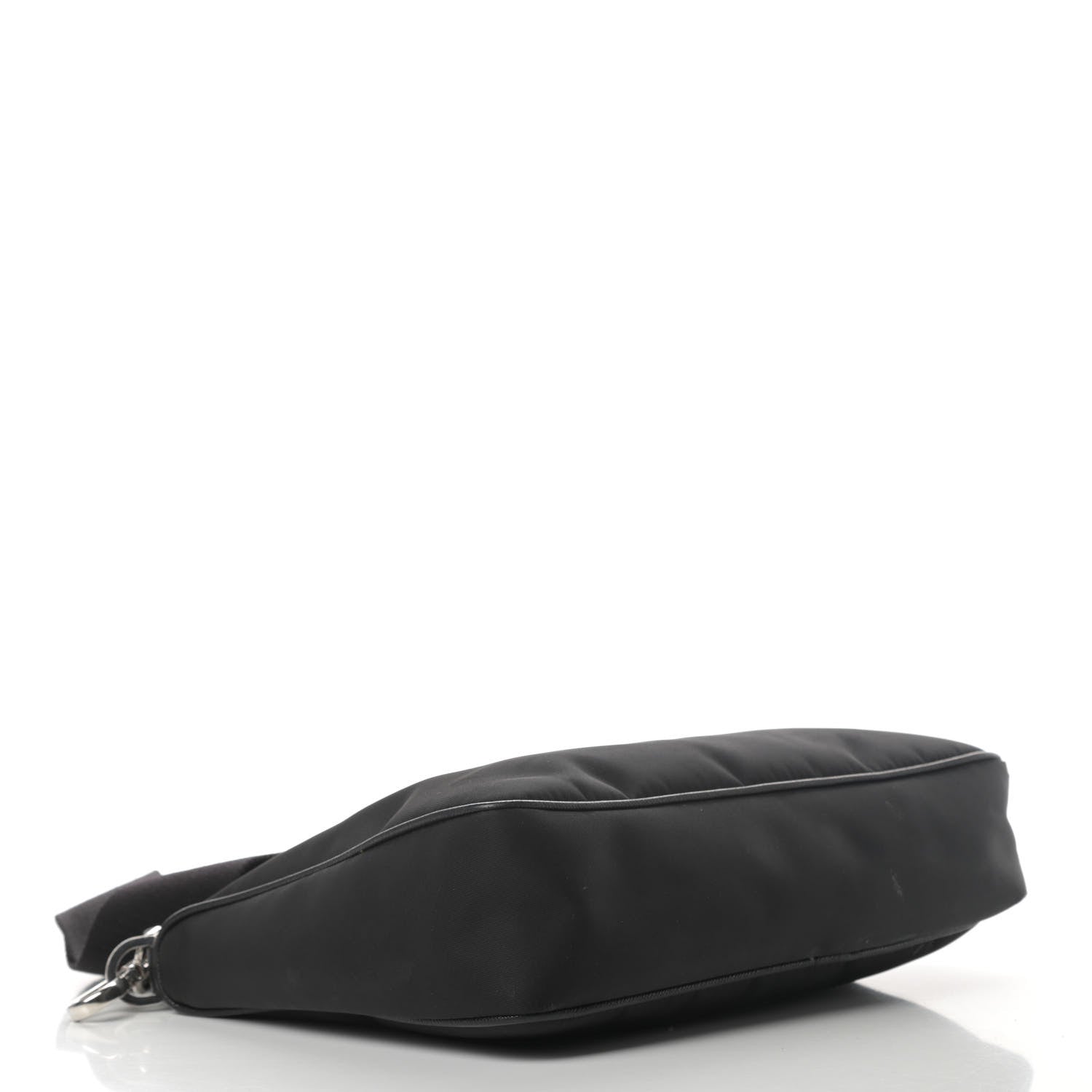 Prada Re-Nylon Saffiano Pocket Zippered Shoulder Bag Black 3 of 5