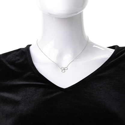 Tiffany Platinum Diamond Small Paper Flowers Pendant Necklace 2 of 6