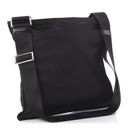 Prada Nylon Flat Messenger Bag Black 3 of 10