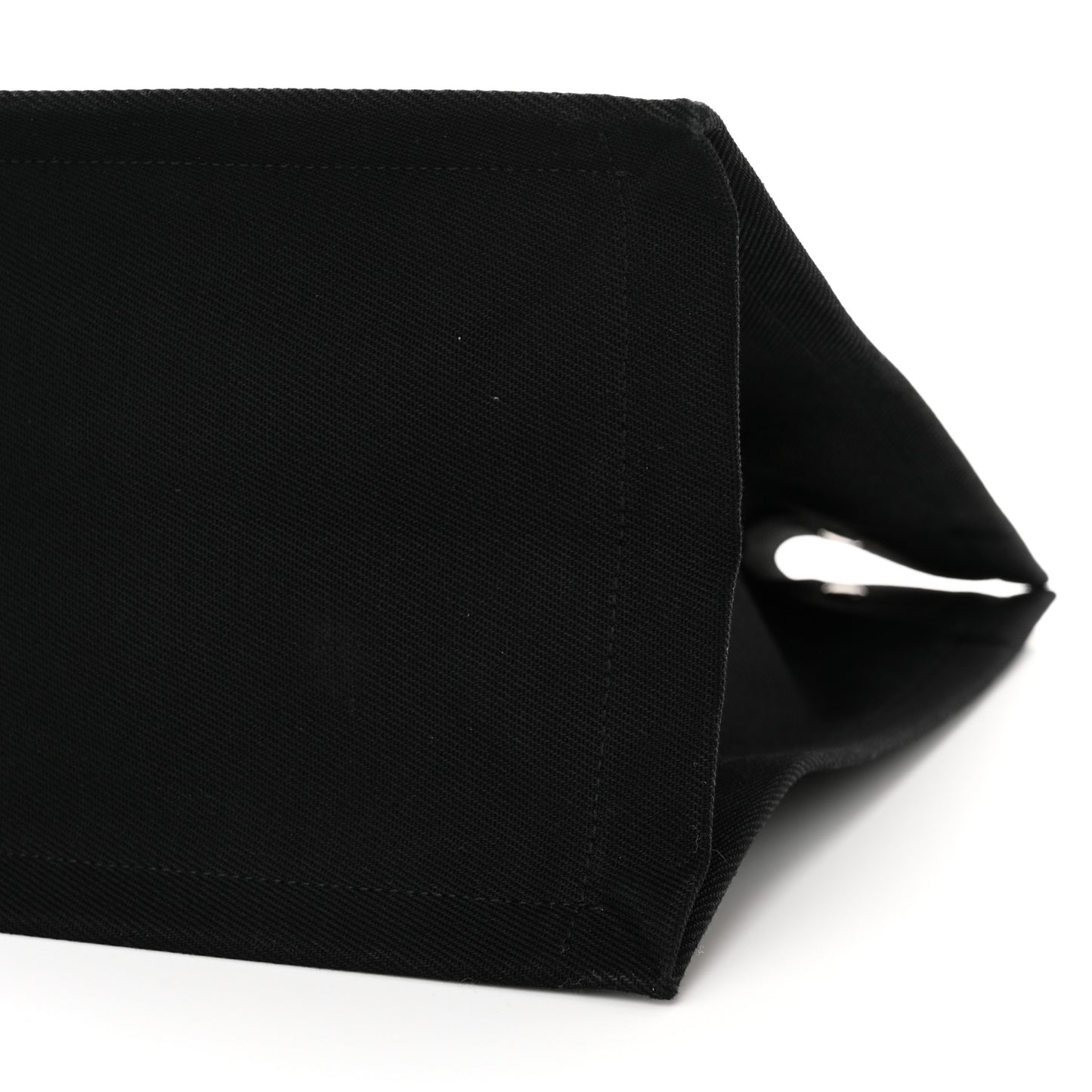 Linen Calfskin Rive Gauche Tote Black