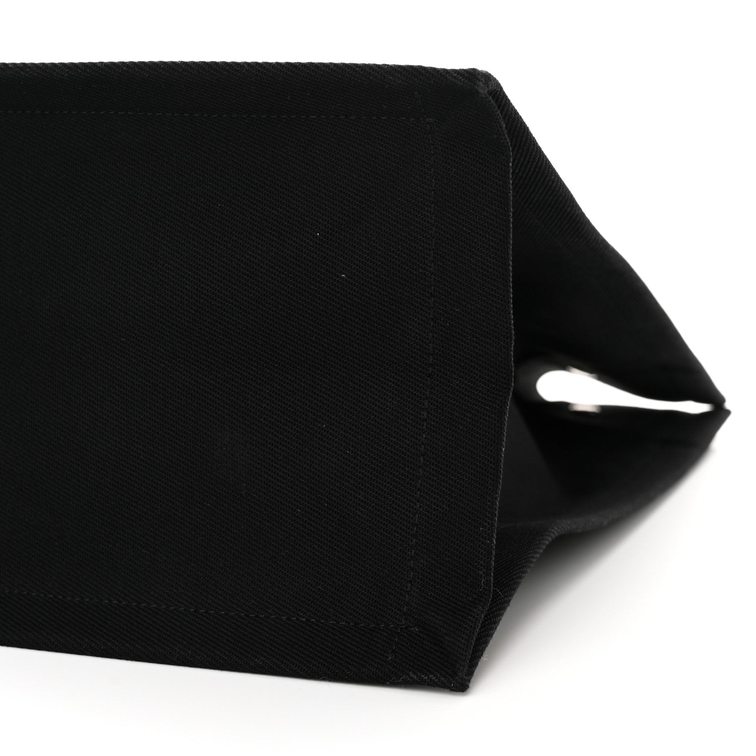 Saint Laurent Linen Calfskin Rive Gauche Tote Black 10 of 10