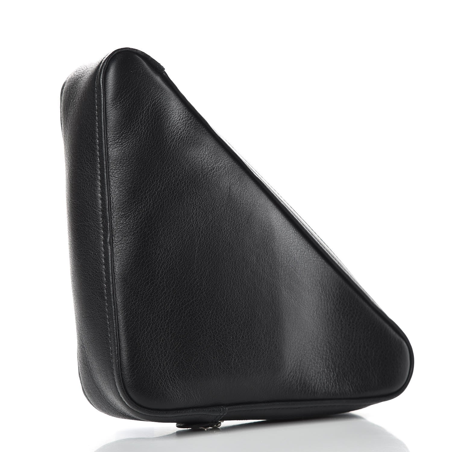 Balenciaga Calfskin M Triangle Pouch Black 3 of 7