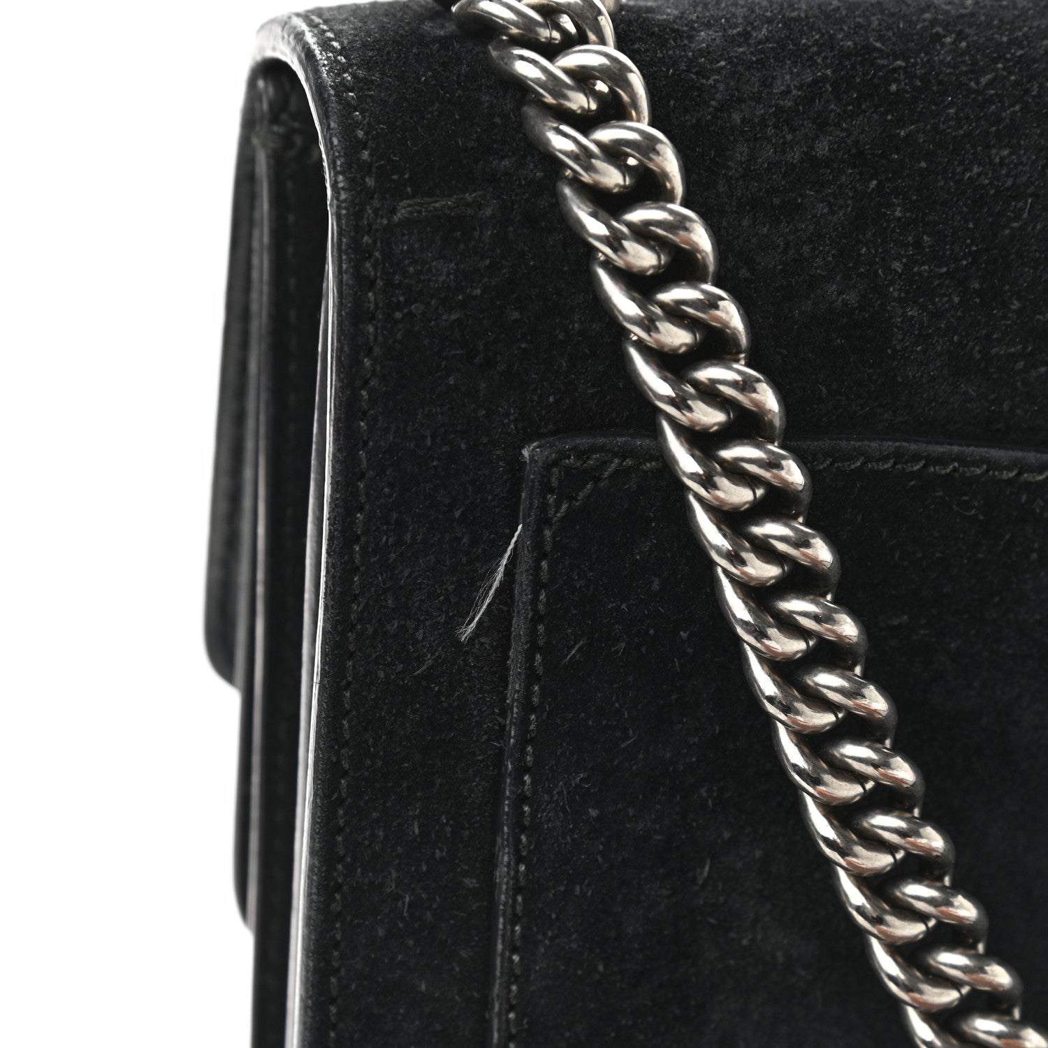Gucci Suede Medium Dionysus Shoulder Bag Black 15 of 17