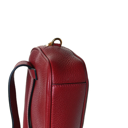 Prada Vitello Daino Logo Belt Bag Rubino 11 of 12