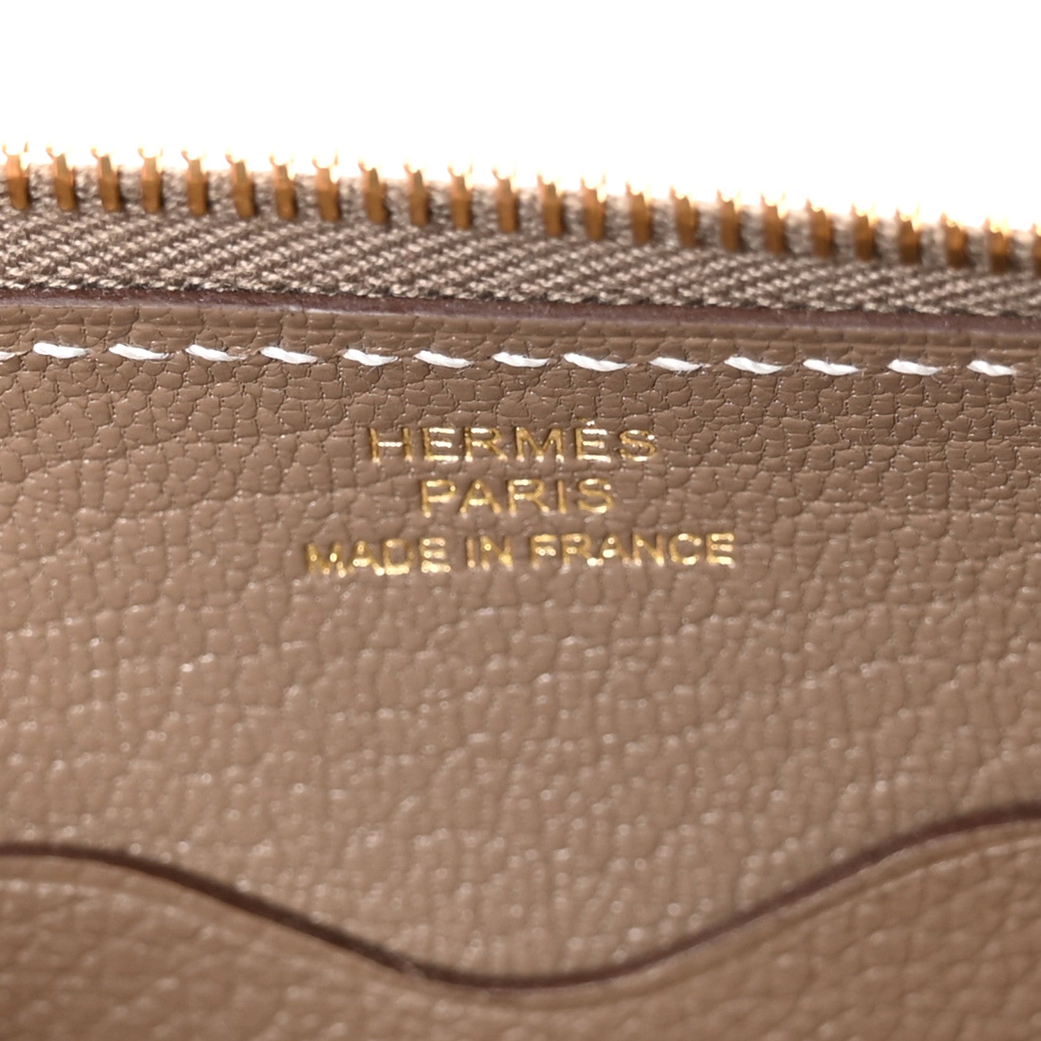 Hermes Evercolor Chaine d'Ancre Zipengo Pochette To Go Etoupe 6 of 11