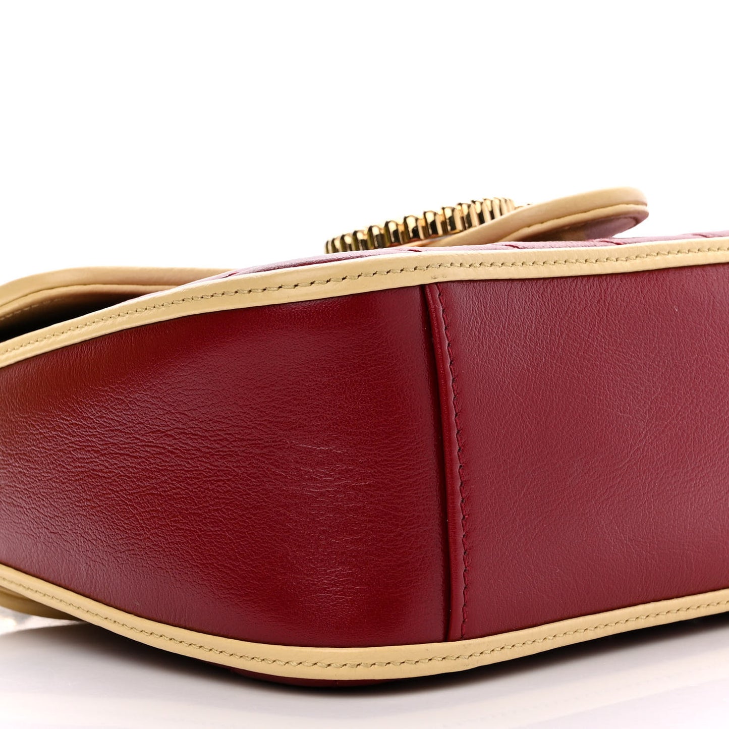 Azalea Calfskin Matelasse Diagonal Mini Torchon GG Marmont Top Handle Shoulder Bag Blue Agata New Cherry Red Butter